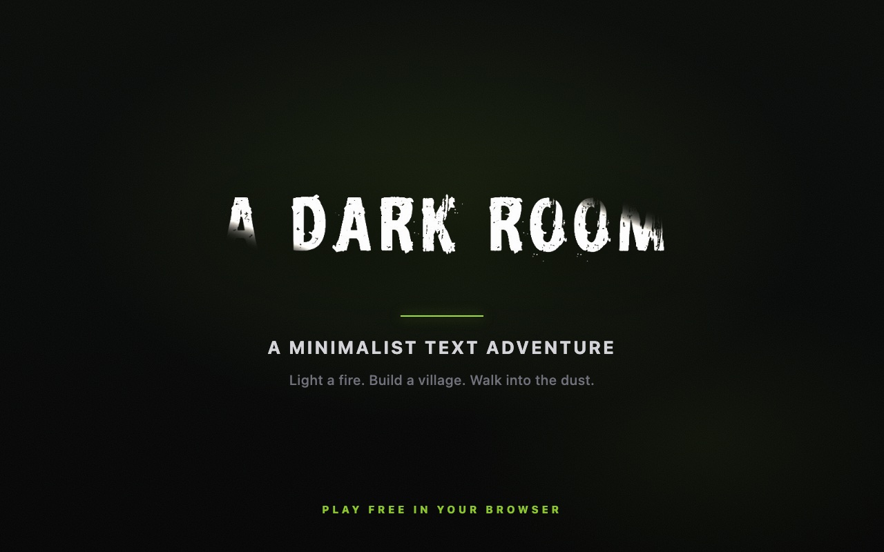 A Dark Room game preview